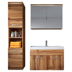 Badplaats Badkamermeubel set paso 80 x 40 cm - badmeubel met spiegelkast