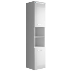Badplaats Badkamerkast paso 35 x 35 x 160 cm wit hoogglans hangende