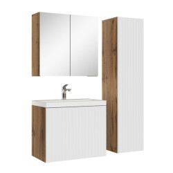 Badplaats Badkamermeubel set malta 60 x 35 cm met wit badmeubel met