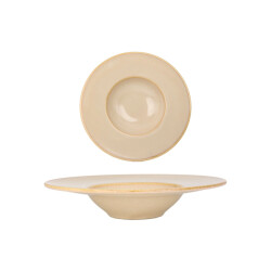 Bonna Pastabord sand hygge porselein 28 cm 400 cc set van 2
