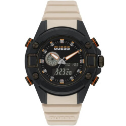Guess Beige hars horloge voor stijlvolle accessoires