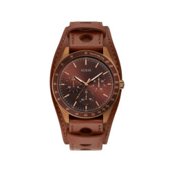 Guess Lederen horloge voor stijlvolle gelegenheden