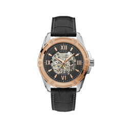 Guess Leren horloge voor stijlvolle mannen
