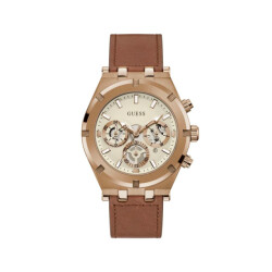 Guess Leren horloge voor stijlvolle gelegenheden