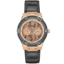 Guess Leren horloge voor dames stijlvol en elegant