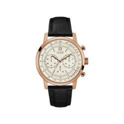Guess Leren horloge voor elegante gelegenheden