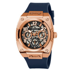 Guess Siliconen horloge met roestvrij stalen kast