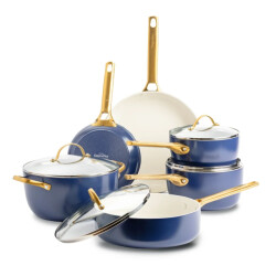 Greenpan Padova oxford blue pannenset 10-delig