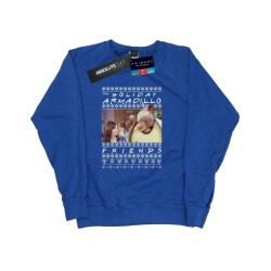 Li-cense Friends dames fair isle holiday armadillo sweatshirt