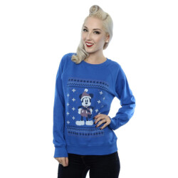 Li-cense Disney dames mickey mouse sjaal kerstmis sweatshirt
