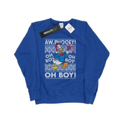 Li-cense Disney dames donald duck kerst fair isle sweatshirt