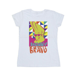 Li-cense Johnny bravo dames multi driehoeken pop art katoenen t-shirt