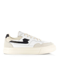 Stepney workers club S.w.c pearl s-strike leather zwart lage sneakers unisex