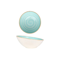 Bonna Kommetje aqua porselein 22 cm (850cc) set van 6