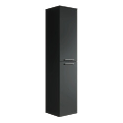 Badplaats Badkamerkast venus 30 x 30 x 160 cm zwart hangende kolomkast met