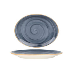 Bonna Serveerschaal aura dusk porselein 25 cm set van 2