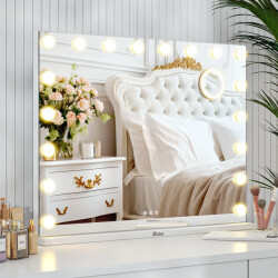 Mirlux Hollywood spiegel 80x60cm wit pre order