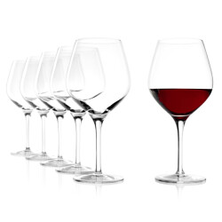 Stölzle Set/6 burgundy 65 cl in gb exquisit