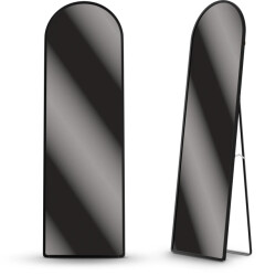 Mirlux Passpiegel ovale spiegel 160x60cm zwart