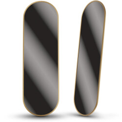 Mirlux Passpiegel ovale spiegel 160x50cm goud