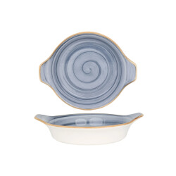 Bonna Serveerschaal aura dusk porselein 20 cm set van 2