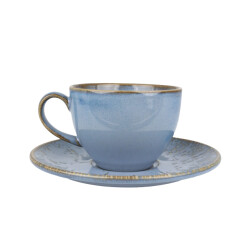 Bonna Thee kopjes & schotel sky snell porselein set van 6