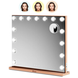 Mirlux Hollywood spiegel 58x48cm rosé goud