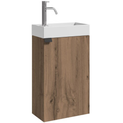 Badplaats Toiletmeubel apollo 40 x 22 cm bruin fonteinmeubel met