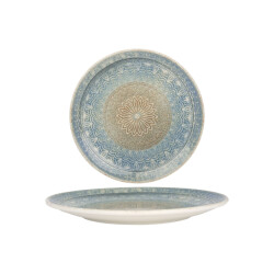 Bonna Dinerbord rivus ethnic porselein 30 cm set van 6