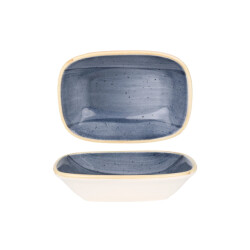 Bonna Serveerschaal aura dusk porselein 14x10 cm set van 2
