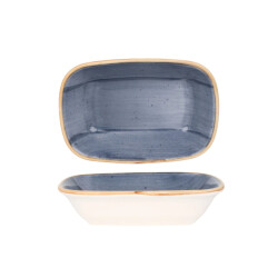 Bonna Serveerschaal aura dusk porselein 17x11.5 cm set van 2