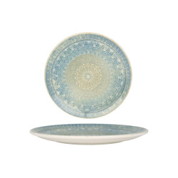 Bonna Dinerbord rivus ethnic porselein 25 cm set van 6