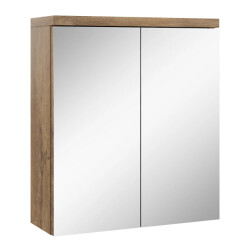 Badplaats Spiegelkast toledo 60 x 20 x 60 cm bruin badkamerkast