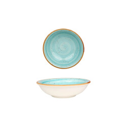 Bonna Diepbord aqua porselein 13 cm (220cc) set van 6