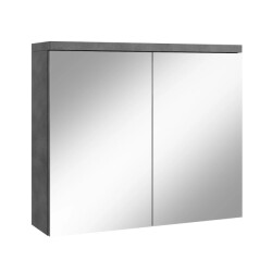 Badplaats Spiegelkast toledo 80 x 20 x 60 cm donker badkamerkast