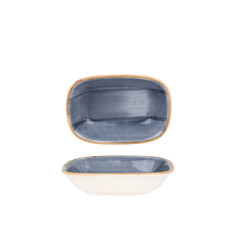 Bonna Serveerschaal aura dusk porselein 12x8.5 cm set van 2