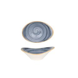 Bonna Serveerschaal aura dusk porselein 10 cm (45cc) set van 2