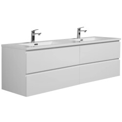 Badplaats Badkamermeubel set angela 160 cm hoogglans badmeubel met te