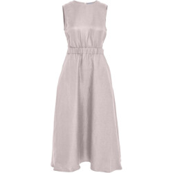 Minus Mssabbi midi linen dress nomad sand mel