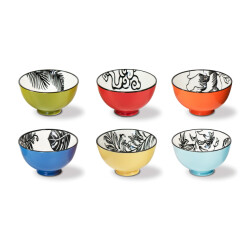 WD Lifestyle Set/6 bowl 11,5 x 6 cm colors pechino line