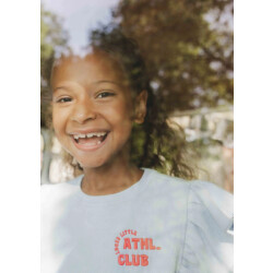 Looxs Revolution T-shirt ribjersey blue voor meisjes in de kleur