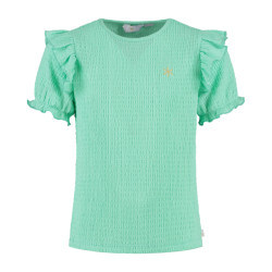 MAYCE Zomer top meisjes mint wrinkel