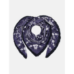 Mucho Gusto Zijden sjaal cannes blauw logomania