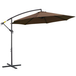 4goodz Outsunny zweefparasol met draaimechanisme, Ø3 mtr