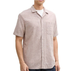 Tom Tailor Structured cotton linen shirt