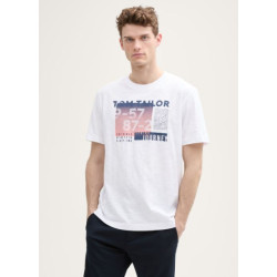 Tom Tailor Printed slub t-shirt