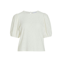 Vila Vikally o-neck 24 top noos off-white