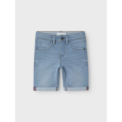 Name It Zomer jeans short jongens slim fit licht denim nkmsilas