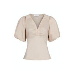 Neo Noir irina poplin blouse 162219 125 dark sand