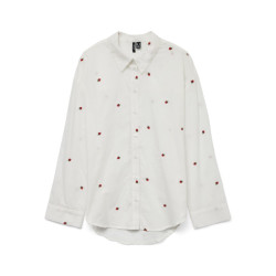 Vero Moda vmodona ls shirt wvn ga 10324629 snow white